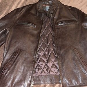 Brown banana republic leather jacket